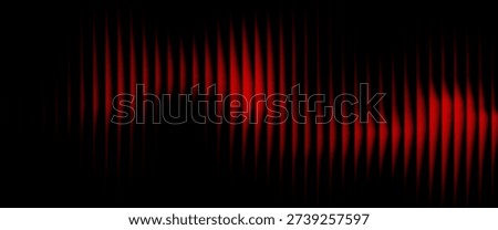 Futuristic vibrant vertical ribbed lines that distorts vivid red blue diagonal gradient. Vivid and colorful visual perfect for modern design, technology backgrounds, or creative advertising projects

