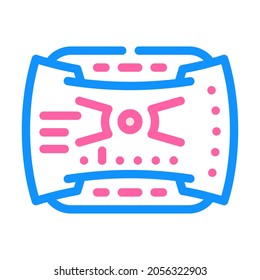futuristic viewfinder color icon vector. futuristic viewfinder sign. isolated symbol illustration