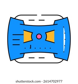 futuristic viewfinder line icon vector. futuristic viewfinder sign. isolated symbol illustration