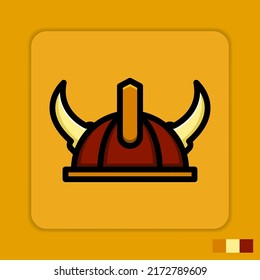 Futuristic viking helmet mascot design illustration. Sports team mascot logo type illustration suitable for game stores, game developers, game enthusiasts or communities.