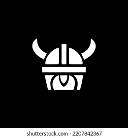 Futuristischer Viking Helm. Geeignet für Game Store, Game Developer, Game Review Blog oder Vlog Channel, Game Fan, Logo oder Community, etc.