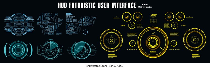 Futuristic virtual graphic touch user interface, target