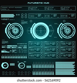 Futuristic virtual graphic touch user interface
