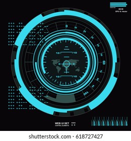 Futuristic virtual graphic touch user interface