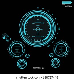 Futuristic virtual graphic touch user interface