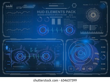 Futuristic virtual graphic touch user interface target
