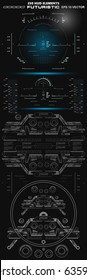 Futuristic virtual graphic touch user interface, target