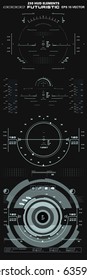 Futuristic virtual graphic touch user interface, target