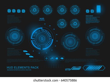 Futuristic virtual graphic touch user interface, target