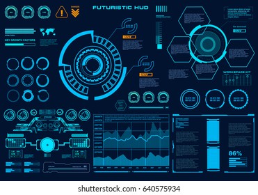 Futuristic virtual graphic touch user interface, target