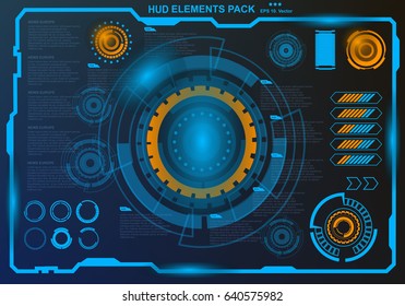 Futuristic virtual graphic touch user interface, target