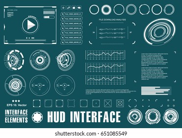 Futuristic virtual graphic touch user interface, target