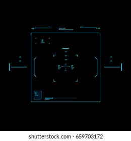 Futuristic virtual graphic touch user interface, HUD