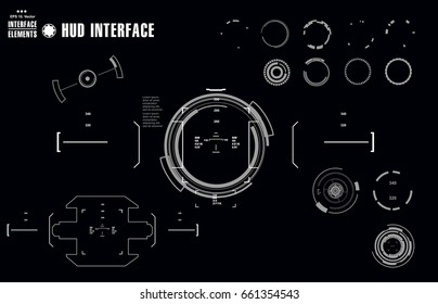 Futuristic virtual graphic touch user interface, target