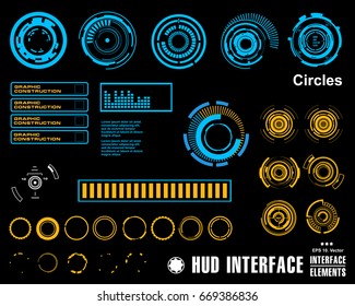 Futuristic virtual graphic touch user interface, HUD
