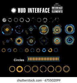 Futuristic virtual graphic touch user interface, HUD