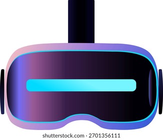 Futuristic virtual reality headset with vibrant gradient design for immersive experiences