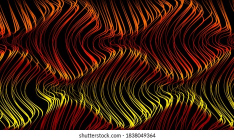 Futuristic volumetric landscape. Top view of the topology of the space with hills and valleys from above. Colored play of space. The creeping expansion of the sea from the liquid moves to infinity.