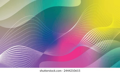 Futuristic wallpaper with blur effect. An excellent background for designing pages on social networks, posters, presentations, outdoor advertising and your other projects. Vector.