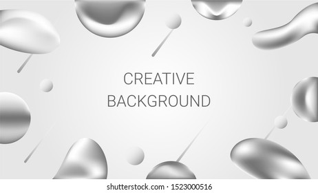 Futuristic wallpaper design, vector illustration, abstract white background with fluid shape composition, eps vector.