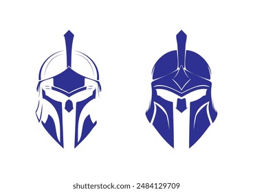 Futuristic Warrior Helmets Duo Showing Sci-Fi Iconic Design