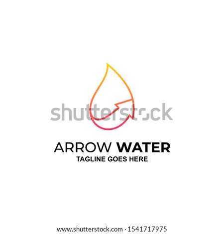 Futuristic Waterproofing Concept. Polygonal Water Drops and Arrows. Water repellent material. design vector illustration.