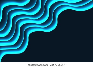 Futuristic wave line background with copy spase. Trendy Movement shine line speedway backdrop with space for text. Vector illustration.