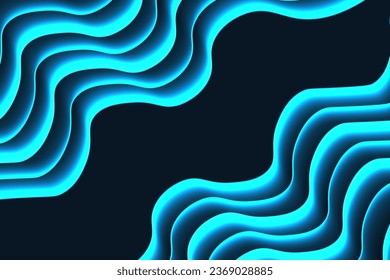 Futuristic wave line background with copy spase. Trendy Movement shine line speedway backdrop with space for text. Vector illustration.