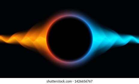 Futuristic Wavy background with abstract liquid flow. Shining abstract. EPS10 Vector Illustration.