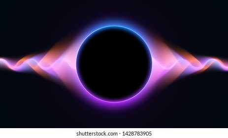 Futuristic Wavy background with abstract liquid flow. Shining abstract. EPS10 Vector Illustration.