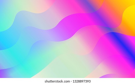Futuristic Wavy geometric background. Background for Wallpaper, Web Design, Brochure, Visit Card. Vector wave pattern. Gradient.