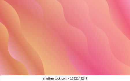 Futuristic Wavy geometric background. Background for Wallpaper, Web Design, Brochure, Visit Card. Vector wave pattern. Gradient.