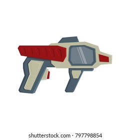 Futuristic weapons. Space blasters. Ski - Fi shotguns for shooting in space. Vector illustration .