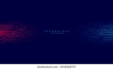 líneas de circuito de red web futurista diseño de fondo tecnológico vectorial
