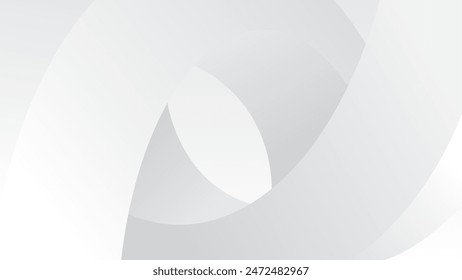 Futuristic White 3d Background Minimal design Vector Illustration