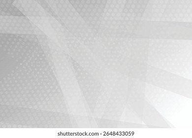 Futuristic White Grid Background – Soft Layered Geometric Tech-Inspired Minimal Design. EPS vector illustration