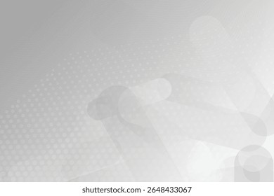 Futuristic White Grid Background – Soft Layered Geometric Tech-Inspired Minimal Design. EPS vector illustration