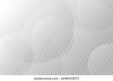 Futuristic White Grid Background – Soft Layered Geometric Tech-Inspired Minimal Design. EPS vector illustration