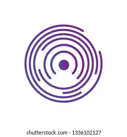 Futuristic wifi circles. Modern infographic design can be used for workflow layout, chart, number options, presentation, web design.