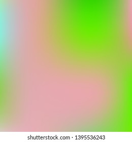 Futuristic work of art performed by simple techniques. Trendy splash and spreading spot. Vector illustration presentation. Green graphic samples of futuristic artwork.