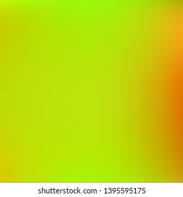 Futuristic work of art performed by simple techniques. Strange splash and spreading spot. Vector illustration layout. Green graphic samples of futuristic artwork.