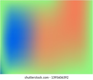 Futuristic work of art performed by simple techniques. Startling splash and spreading spot. Vector illustration concept. Green graphic samples of futuristic artwork.