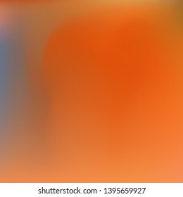 Futuristic work of art performed by simple techniques. Interesting splash and spreading spot. Vector illustration layout. Orange graphic samples of futuristic artwork.