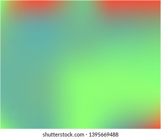 Futuristic work of art performed by simple techniques. Strange splash and spreading spot. Vector illustration layout. Green graphic samples of futuristic artwork.