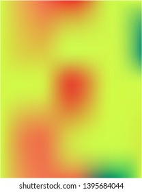 Futuristic work of art performed by simple Gradient mesh . Vector illustration space. Trendy splash and spreading spot. Yellow graphic samples of futuristic artwork.