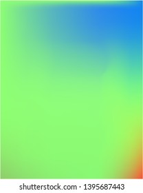 Futuristic work of art performed by simple gradient mesh. Strange splash and spreading spot. Vector illustration presentation. Green graphic samples of futuristic artwork.
