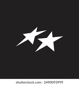 Futuristic Y2K Star Vector Illustration