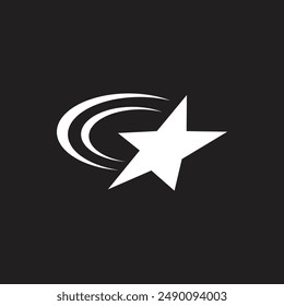Futuristic Y2K Star Vector Illustration