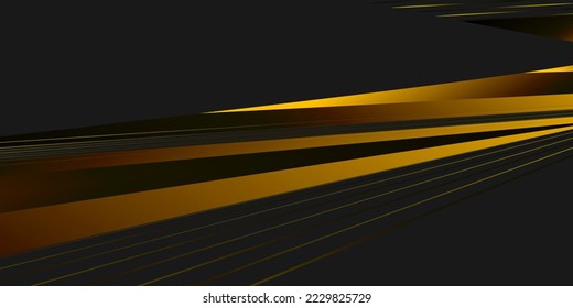Futuristic yellow black background vector design