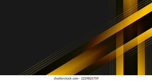 Futuristic yellow black background vector design